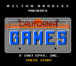 California Games title screenshot